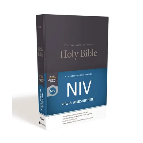 NIV, Pew and Worship Bible, Hardcover, Blue