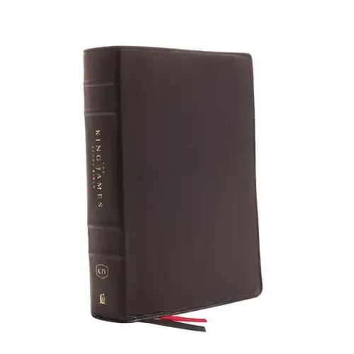 The King James Study Bible, Genuine Leather, Black, Full-Color Edition