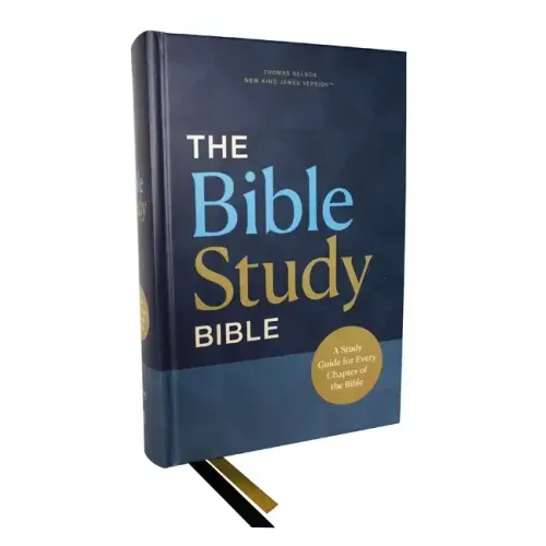 Nkjv, the Bible Study Bible, Hardcover, Comfort Print: A Study Guide for Every Chapter of the Bible