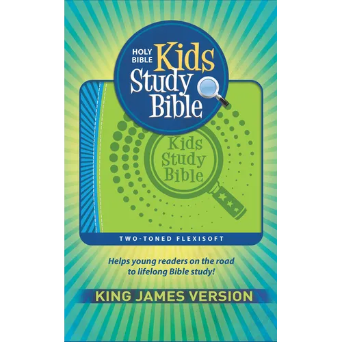 KJV Kids Study Bible, Flexisoft (Red Letter, Imitation Leather, Green/Blue)