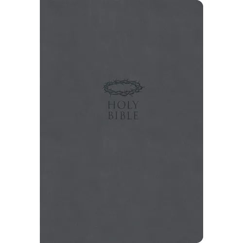 KJV Super Giant Print Reference Bible, Value Edition, Charcoal Leathertouch