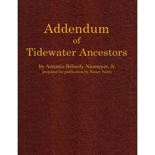 Addendum of Tidewater Ancestors