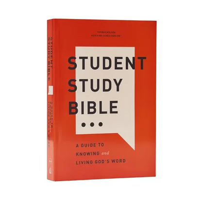 Student Study Bible: A Guide to Knowing and Living God's Word (Nkjv, Softcover, Red Letter, Comfort Print)