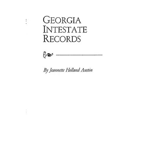 Georgia Intestate Records