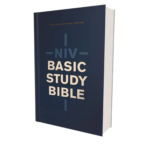 Niv, Basic Study Bible, Economy Edition, Paperback, Blue, Red Letter