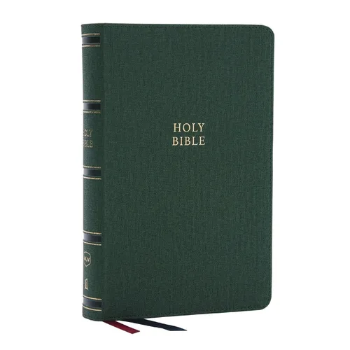 Nkjv, Single-Column Reference Bible, Verse-By-Verse, Green Leathersoft, Red Letter, Comfort Print