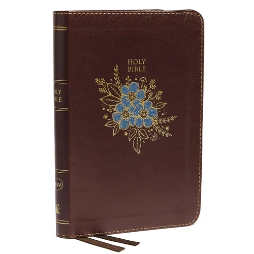 NKJV, Thinline Bible, Compact, Imitation Leather, Burgundy, Red Letter Edition