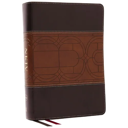 NKJV Study Bible, Leathersoft, Brown, Full-Color, Thumb Indexed, Comfort Print: The Complete Resource for Studying God's Word