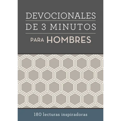 Devocionales de 3 Minutos Para Hombres: 180 Lecturas Inspiradoras - Paperback