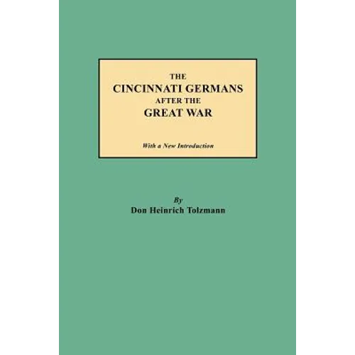 Cincinnati Germans After the Great War