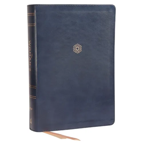 Niv, the Woman's Study Bible, Leathersoft, Blue, Full-Color, Thumb Indexed: Receiving God's Truth for Balance, Hope, and Transformation