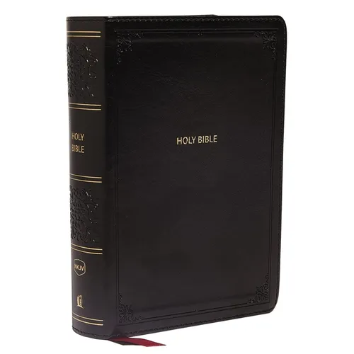 Nkjv, Reference Bible, Compact, Leathersoft, Black, Red Letter Edition, Comfort Print: Holy Bible, New King James Version