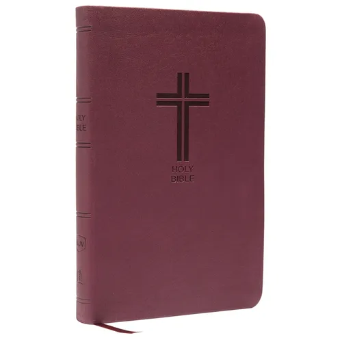 NKJV, Value Thinline Bible, Standard Print, Imitation Leather, Burgundy, Red Letter Edition