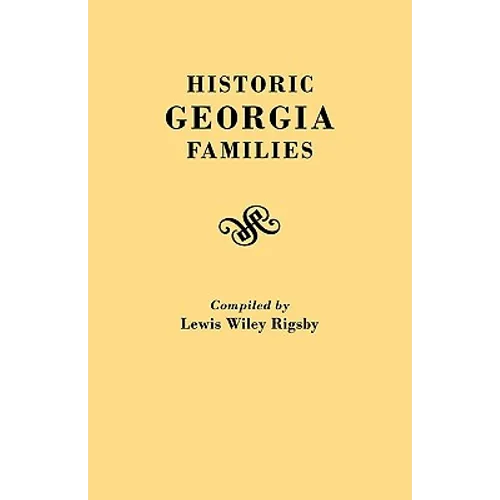 Historic Georgia Families