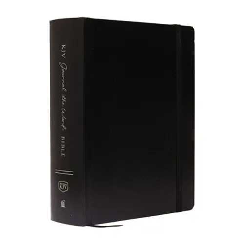 KJV, Journal the Word Bible, Large Print, Hardcover, Black, Red Letter Edition: Reflect, Journal, or Create Art Next to Your Favorite Verses