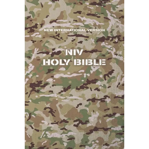 Niv, Holy Bible, Compact, Paperback, Military Camo, Comfort Print