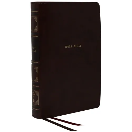 Nkjv, Reference Bible, Classic Verse-By-Verse, Center-Column, Leathersoft, Black, Red Letter Edition, Comfort Print