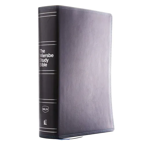 Nkjv, Wiersbe Study Bible, Leathersoft, Black, Comfort Print: Be Transformed by the Power of God's Word