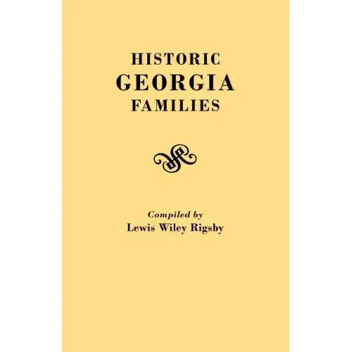 Historic Georgia Families