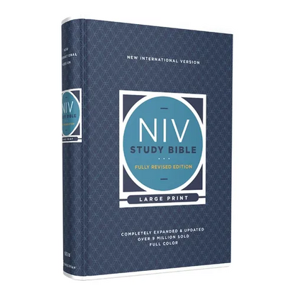 NIV Study Bible, Fully Revised Edition, Large Print, Hardcover, Red Letter, Comfort Print