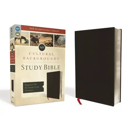 NIV, Cultural Backgrounds Study Bible, Bonded Leather, Black: Bringing to Life the Ancient World of Scripture