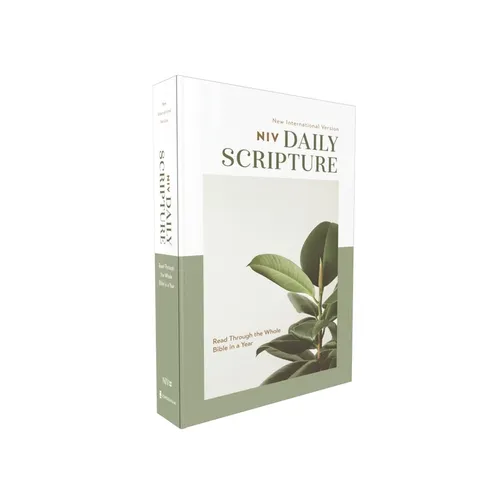 Niv, Daily Scripture, Paperback, White/Sage, Comfort Print: 365 Days to Read Through the Whole Bible in a Year
