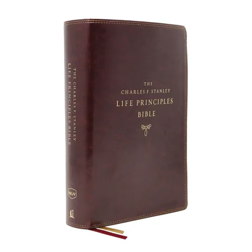 Nkjv, Charles F. Stanley Life Principles Bible, 2nd Edition, Leathersoft, Burgundy, Indexed, Comfort Print: Growing in Knowledge and Understanding of