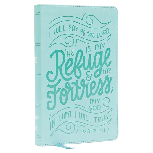 Nkjv, Thinline Youth Edition Bible, Verse Art Cover Collection, Turquoise Leathersoft, Red Letter, Comfort Print: Holy Bible, New King James Version
