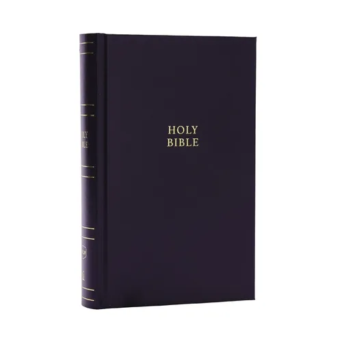 NKJV Personal Size Large Print Bible with 43,000 Cross References, Black Hardcover, Red Letter, Comfort Print