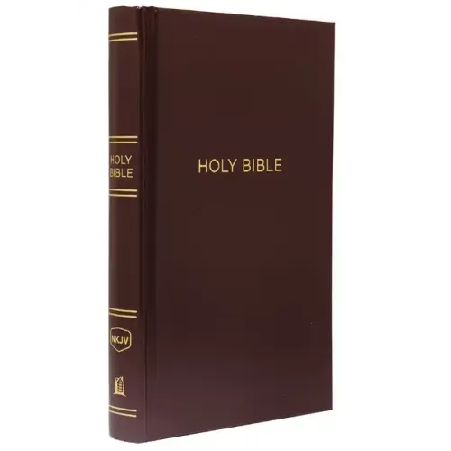 NKJV, Pew Bible, Hardcover, Burgundy, Red Letter Edition