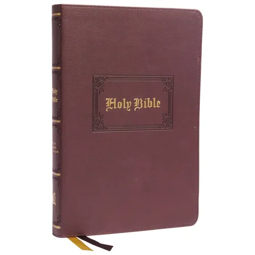 KJV Holy Bible: Large Print Thinline, Brown Leathersoft, Red Letter, Comfort Print: King James Version