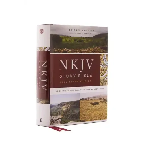 NKJV Study Bible, Hardcover, Full-Color, Red Letter Edition, Comfort Print: The Complete Resource for Studying God's Word