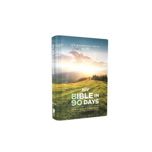 Niv, Bible in 90 Days, Hardcover: Cover to Cover in 12 Pages a Day
