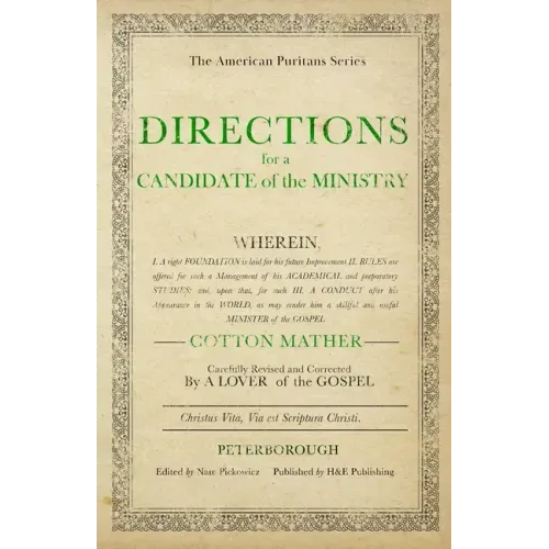 Directions for a Candidate of the Ministry