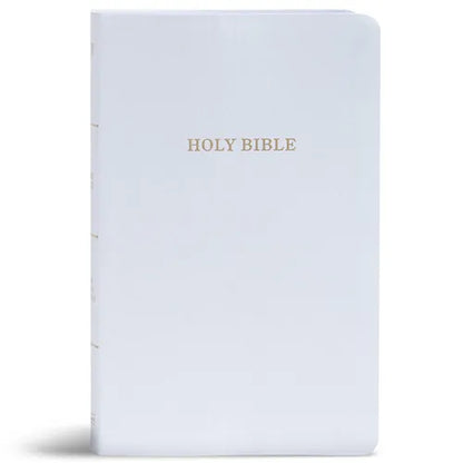 KJV Gift and Award Bible, White Imitation Leather - Imitation Leather