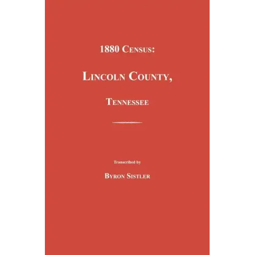 1880 Census, Lincoln County, Tennessee