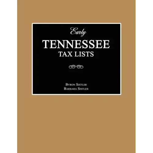 Early Tennessee Tax Lists