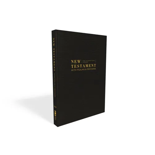 Niv, New Testament with Psalms and Proverbs, Pocket-Sized, Paperback, Black, Comfort Print