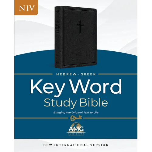The Hebrew-Greek Key Word Study Bible: Niv-2011 Edition, Genuine Black