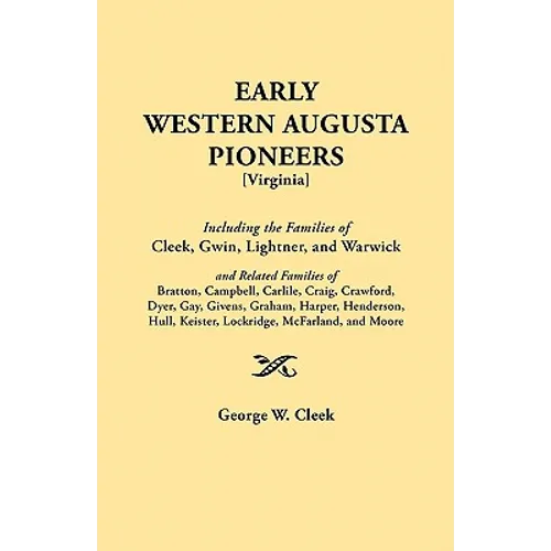 Early Western Augusta Pioneers