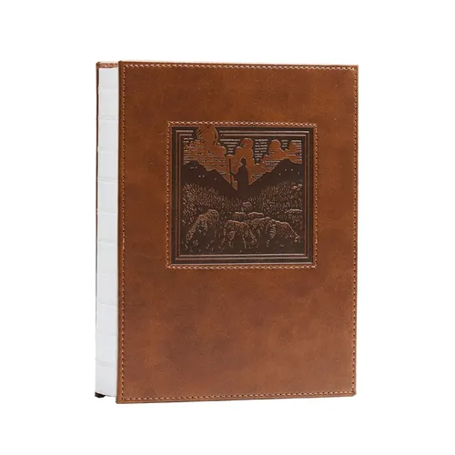 NKJV New Testament, Tracing Edition: Engaging the Scripture Word by Word (Brown Leathersoft Over Board)