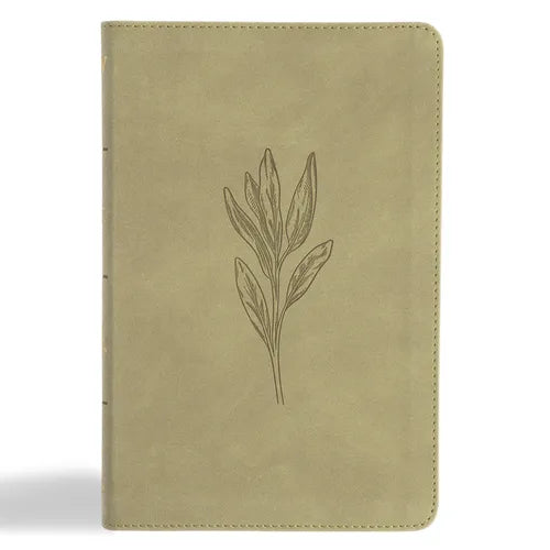 KJV Thinline Bible, Sage Suedesoft Leathertouch