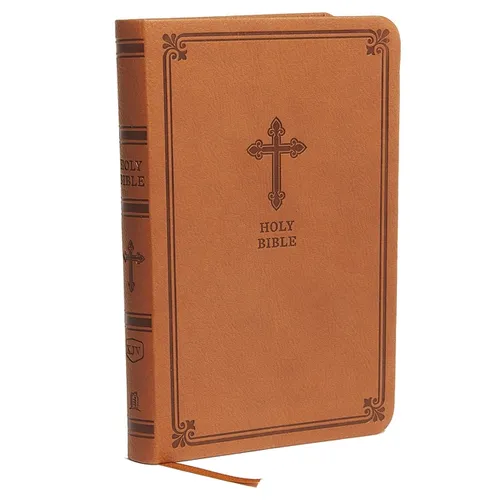 Kjv, Value Thinline Bible, Compact, Leathersoft, Brown, Red Letter Edition, Comfort Print