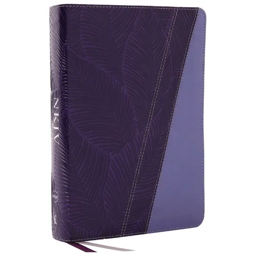 NKJV Study Bible, Leathersoft, Purple, Full-Color, Thumb Indexed, Comfort Print: The Complete Resource for Studying God's Word