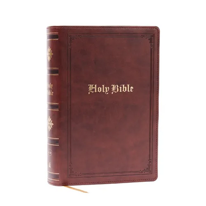 KJV Holy Bible: Personal Size Giant Print, Brown Leathersoft, Red Letter, Comfort Print: King James Version