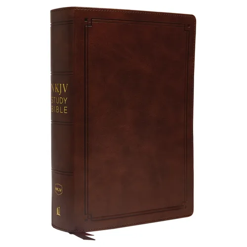 NKJV Study Bible, Leathersoft, Brown, Comfort Print: The Complete Resource for Studying God's Word