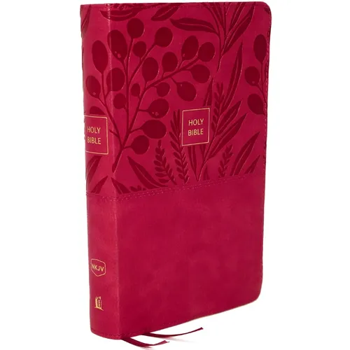 Nkjv, Reference Bible, Personal Size Large Print, Leathersoft, Pink, Thumb Indexed, Red Letter Edition, Comfort Print: Holy Bible, New King James Vers