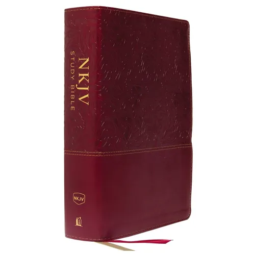NKJV Study Bible, Imitation Leather, Red, Full-Color, Red Letter Edition, Comfort Print: The Complete Resource for Studying God's Word
