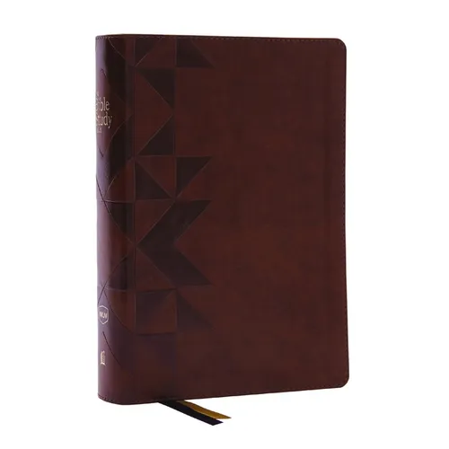 Nkjv, the Bible Study Bible, Leathersoft, Brown, Comfort Print: A Study Guide for Every Chapter of the Bible
