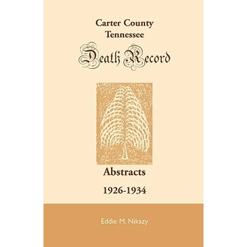 Carter County, Tennessee, Deaths: 1926-1934